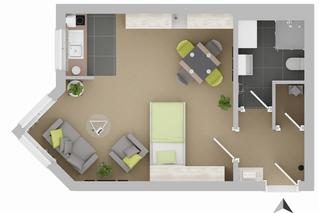1-Zimmer Eigentumswohnung zum Kauf, mit Tiefgaragenstellplatz  Frei ab 01.04.2026