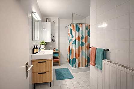 Badezimmer visualisiert