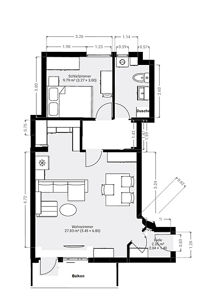Grundriss Entwurf