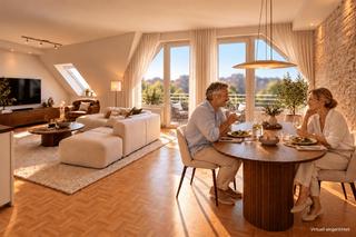 3-Zimmer Penthouse in Aaseenähe