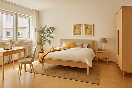 Schlafzimmer visualisiert