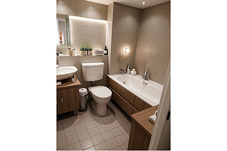 Badezimmer visualisiert