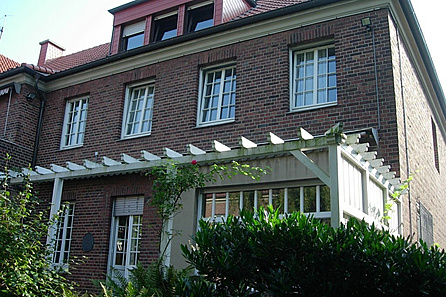 Hinteransicht des Hauses