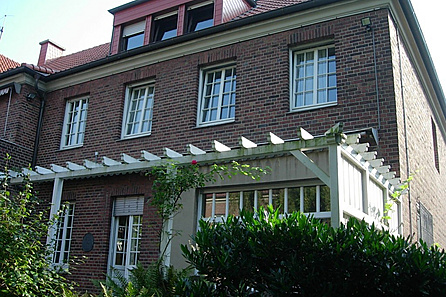 Hinteransicht des Hauses