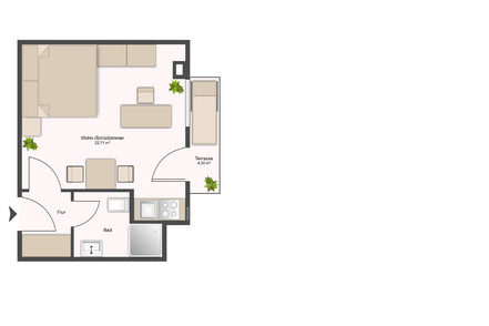 Appartement mit Terrassenzugang nähe Hafen