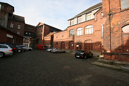 Blick auf die Innenhoffassade