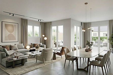 Wohnzimmer visualisiert