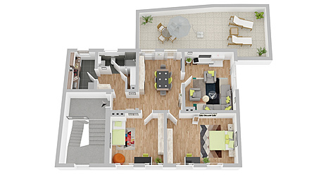 Grundriss 1OG animiert