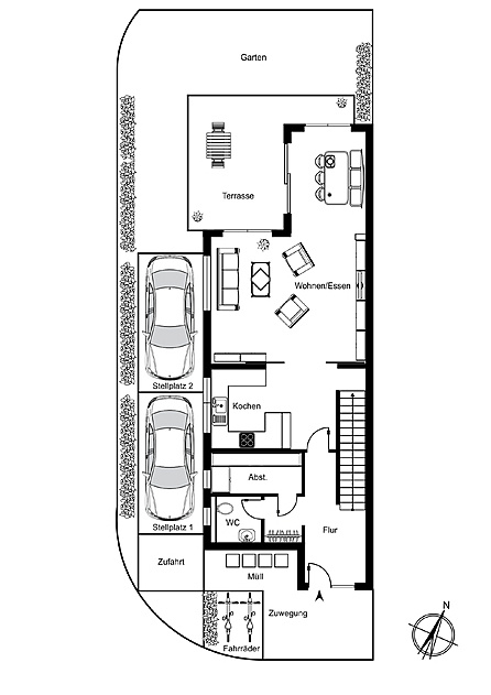 Grundriss EG links