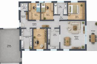 Einfamilienhaus im Bungalowstil zur Miete
