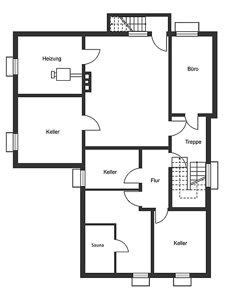 Grundriss Keller