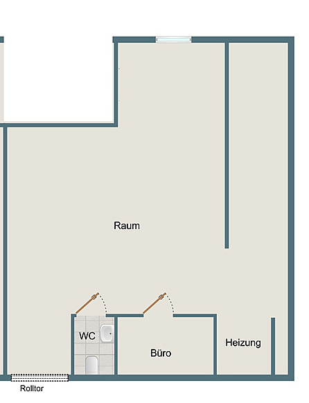 Grundriss Halle rechts