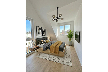 Schlafzimmer DG visualuisiert