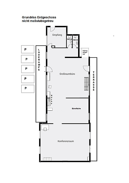 Grundriss Erdgeschoss nicht maßstabsgetreu