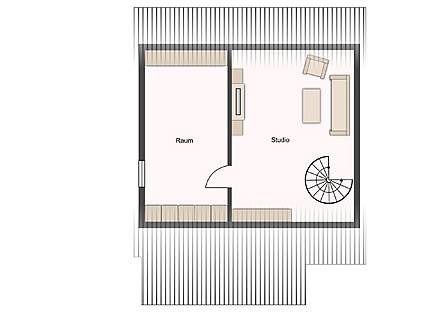 Grundriss Spitzboden