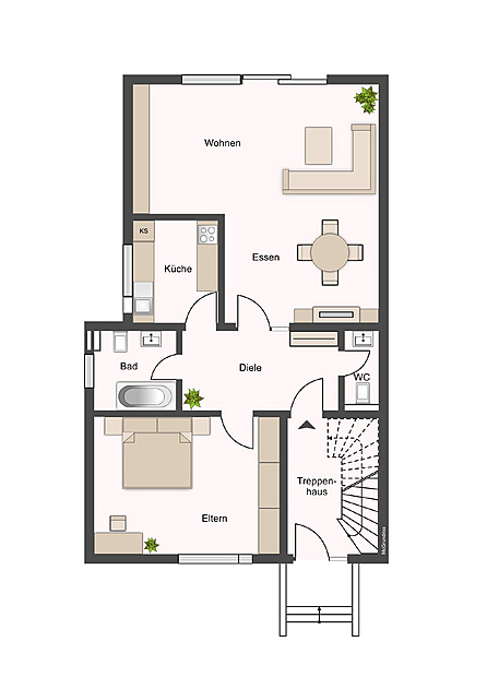Grundriss Erdgeschoss