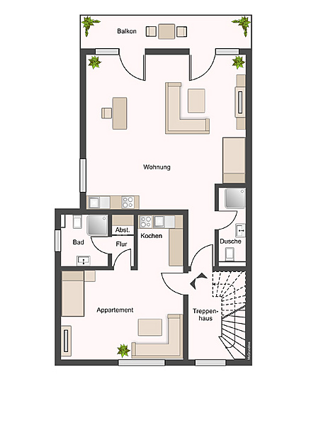 Grundriss Obergeschoss