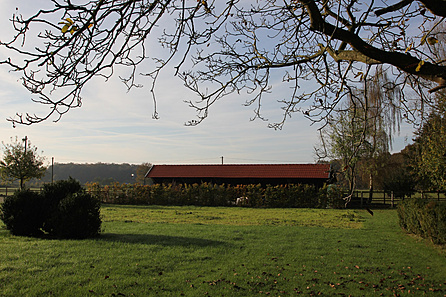 Blick zur Offenstallremise