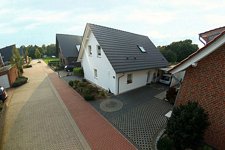 Die Eingangsansicht des Hauses