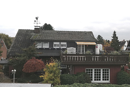 Blick auf die goßzügige Terrasse