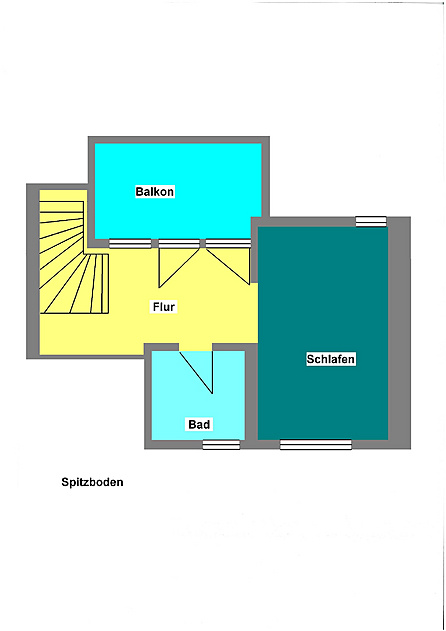 Grundriss Schlafbereich