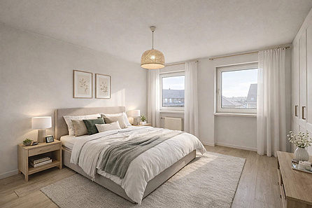 Schlafzimmer visualisiert