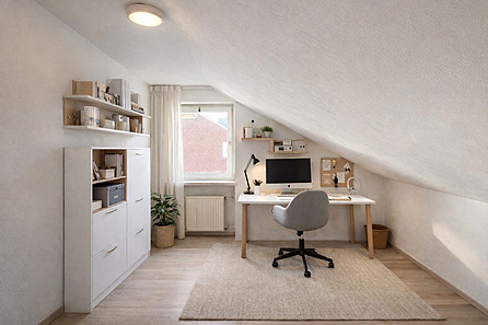 Arbeitszimmer KI-visualisiert