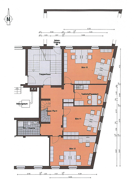 Grundriss Beispielbild mit Treppe UG ins EG