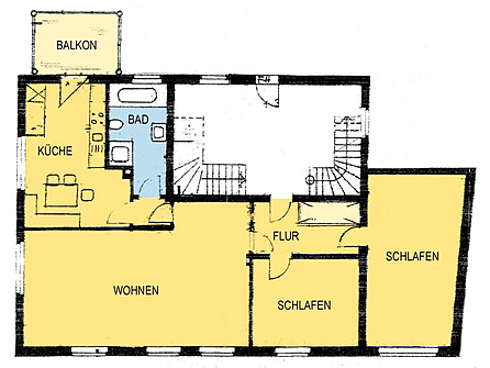 Grundriss Wohnung OG