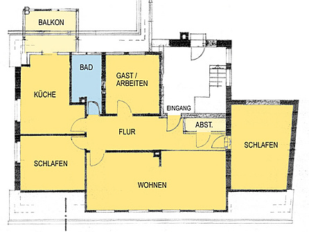 Grundriss Wohnung DG