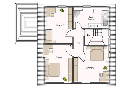 Grundriss Obergeschoss