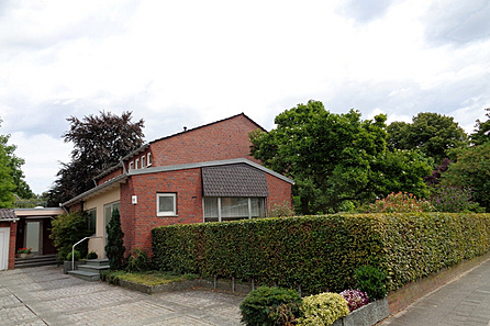 Die Eingangsansicht des Hauses