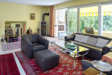 Blick zum Wohnbereich