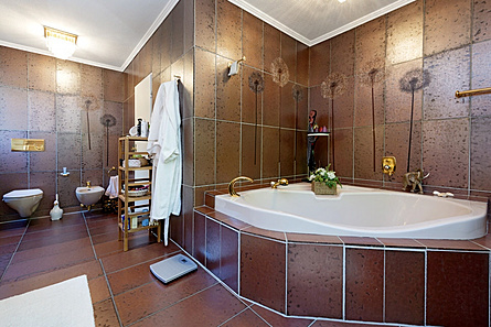 Blick in das Badezimmer