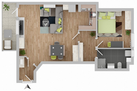 Grundriss visualisiert